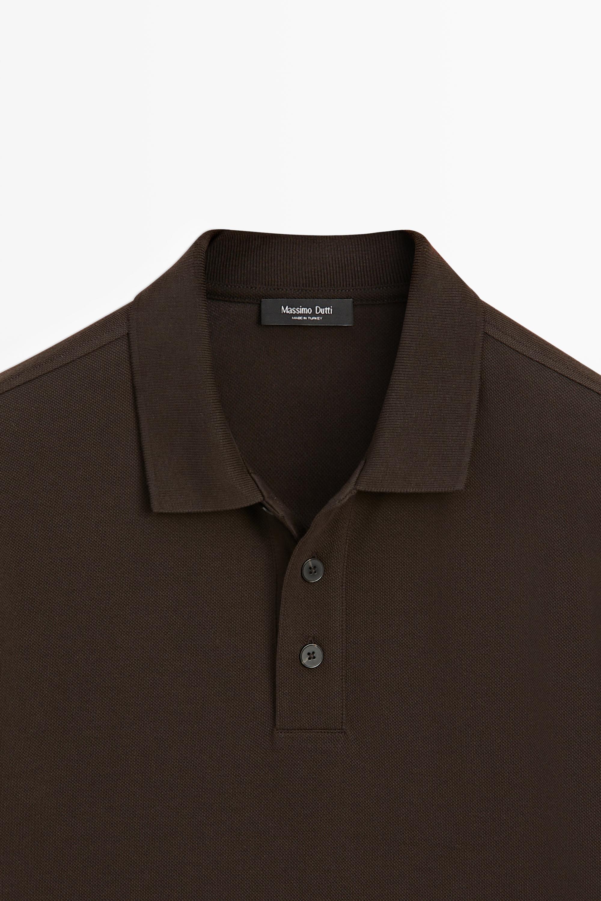 Piqué 100% cotton polo shirt